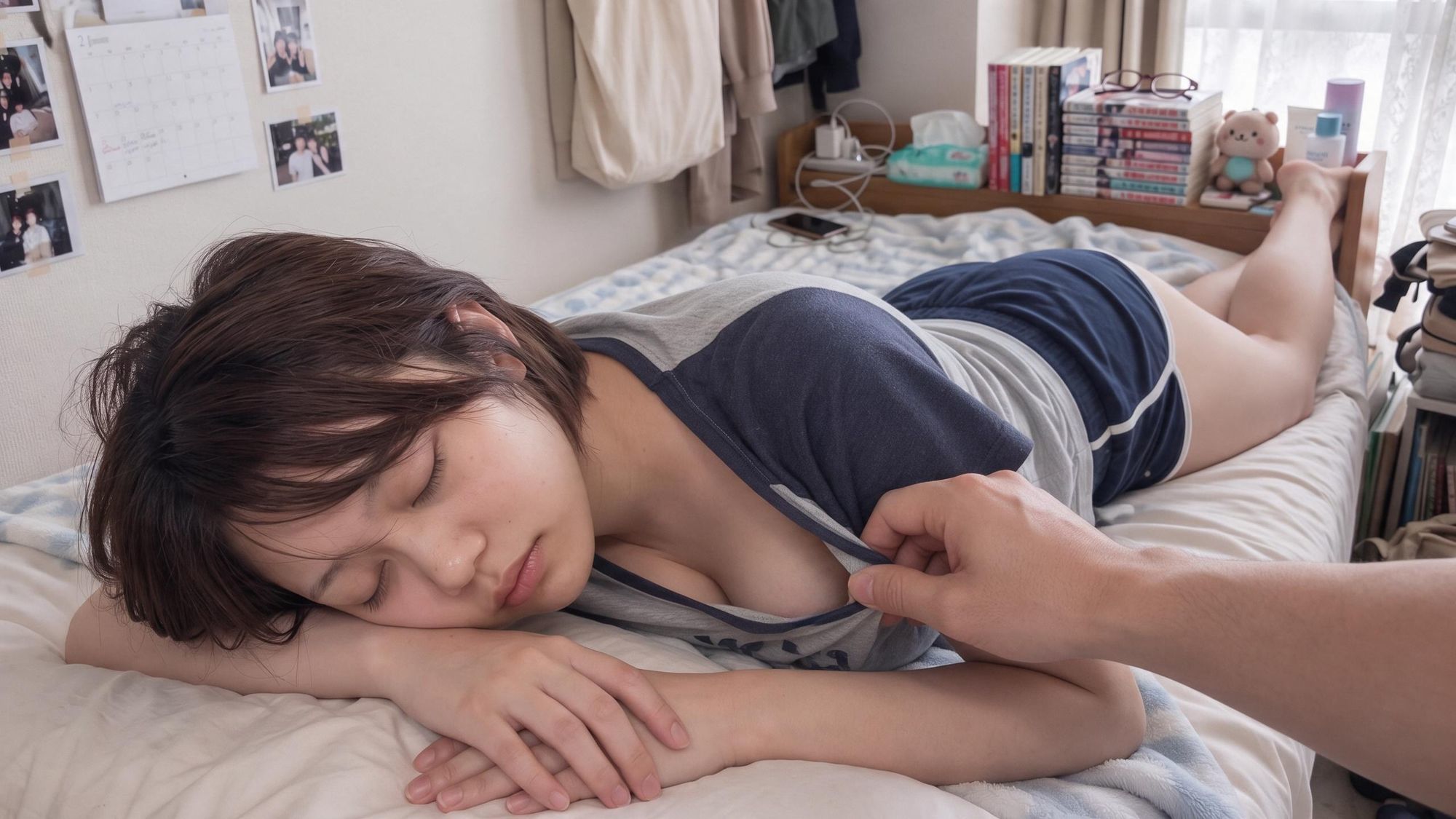 絶妙な垢抜け方をしてきた地味な女友達にムラムラして濃厚ザーメンぶっかけ サンプル画像6
