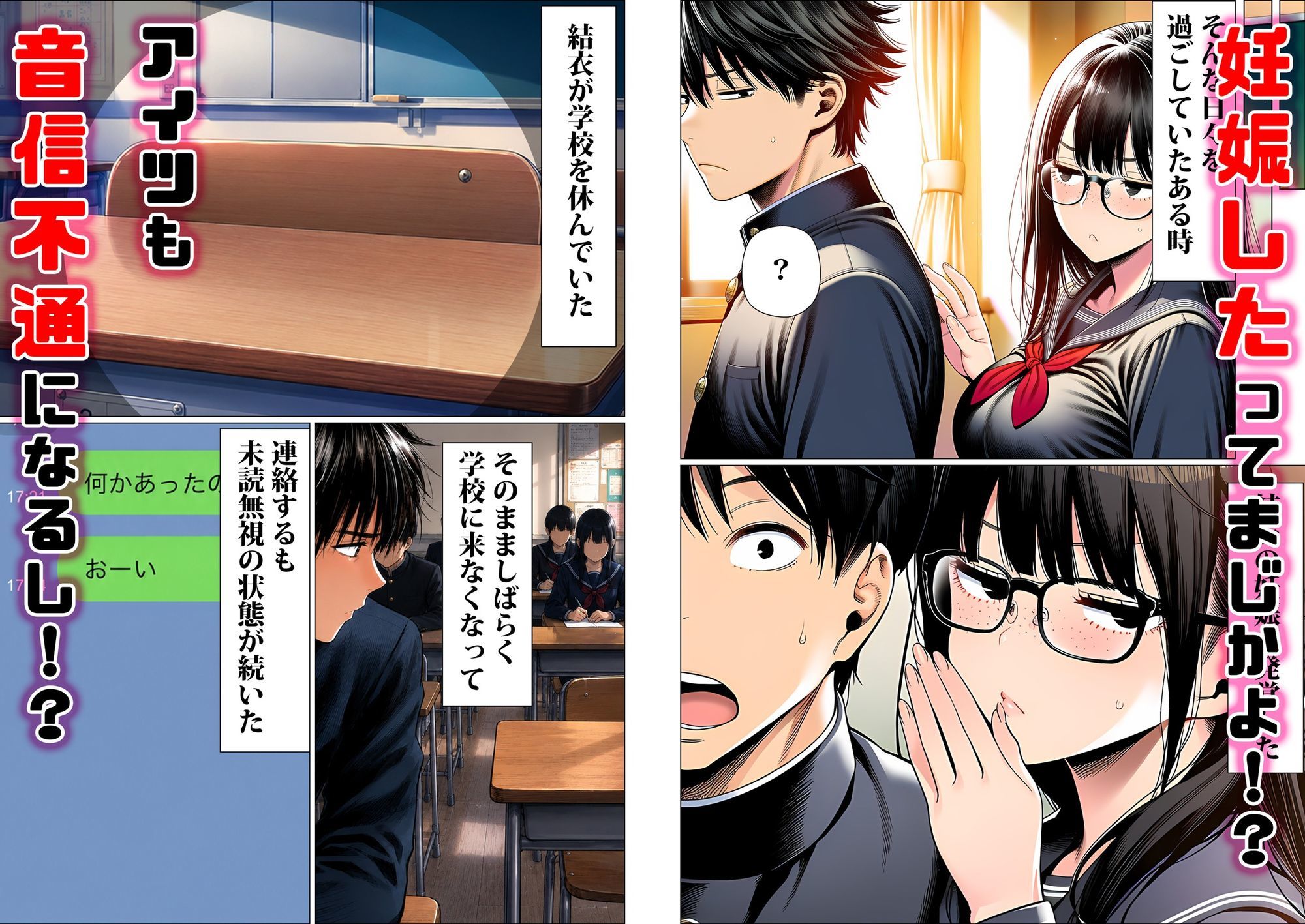 罰ゲームで地味ブスに嘘告白したら、孕ませちゃって結婚することになった3 サンプル画像6