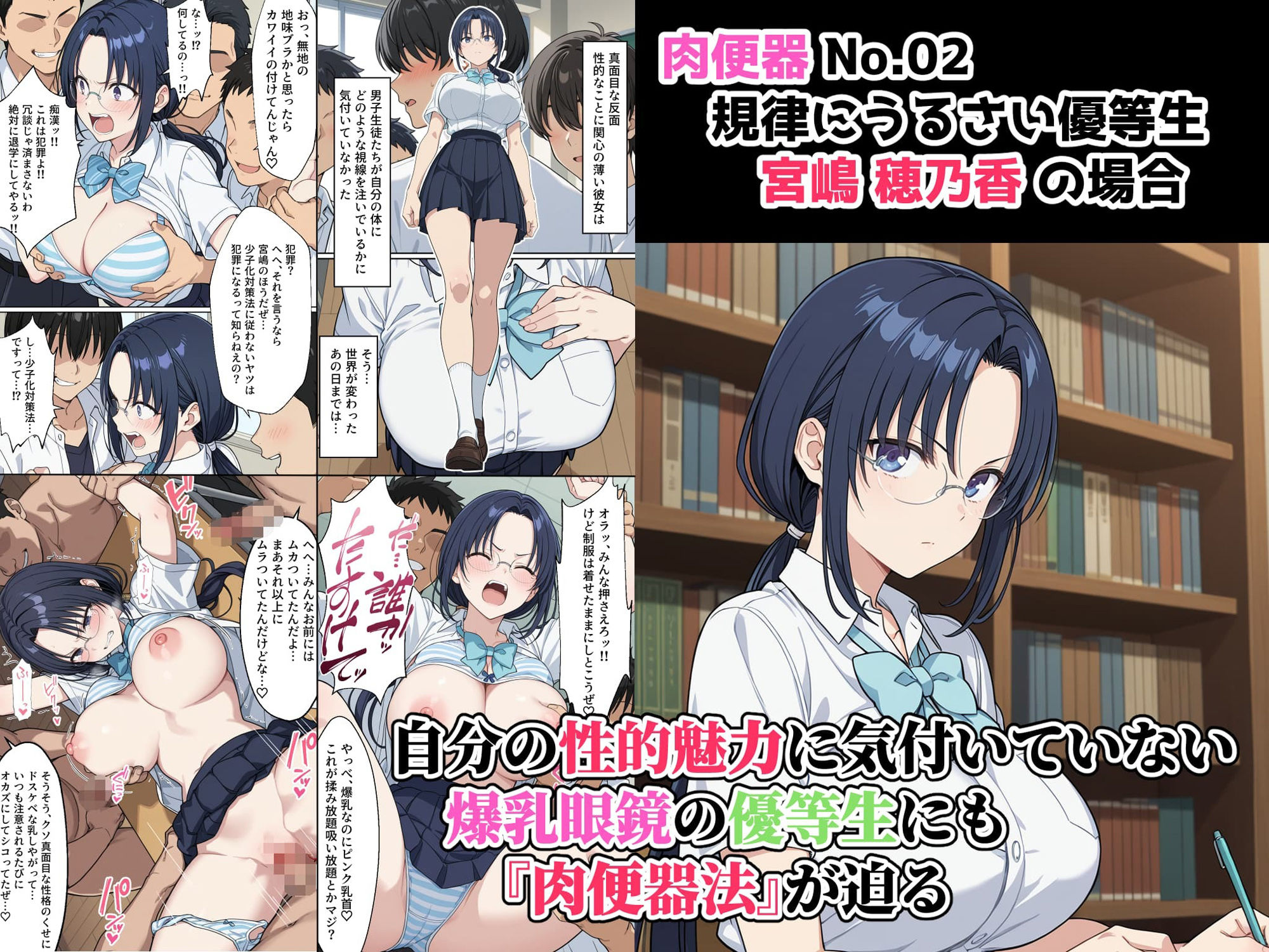 肉便器法の成立した世界で 02 巨乳優等生 宮嶋穂乃香の場合 サンプル画像2