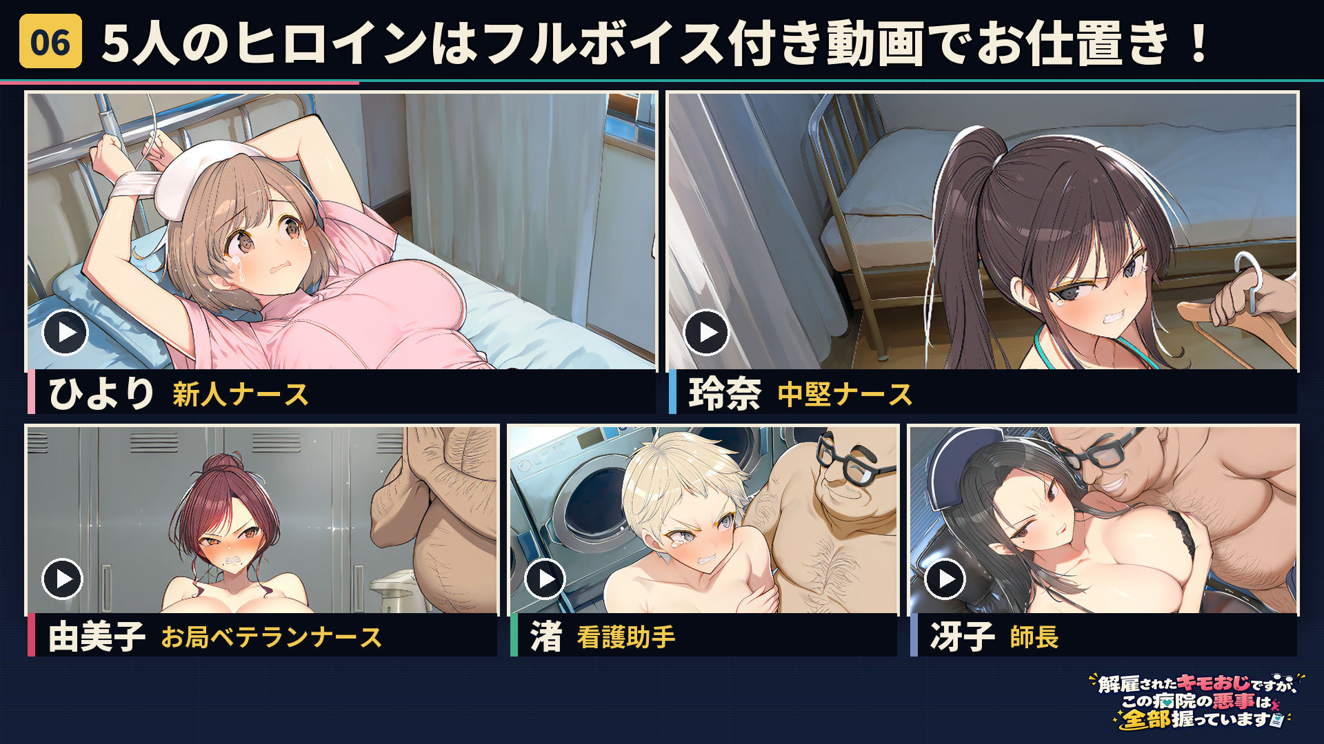 解雇されたキモおじですが、この病院の悪事は全部握っています〜さあお仕置きの時間です〜 サンプル画像6