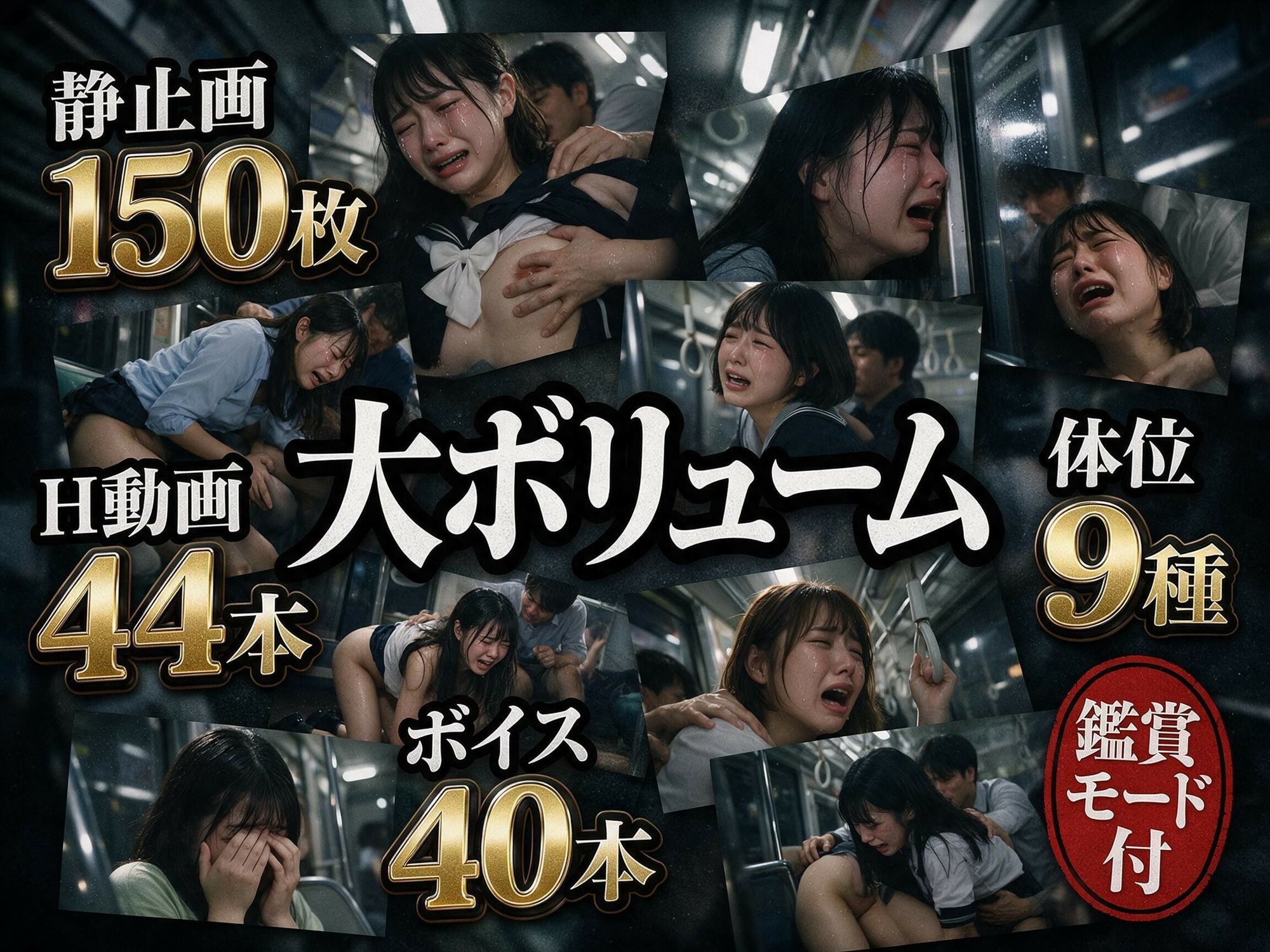 通勤痴● 乳首つまみ×尻揉み×生挿入×大量中出し 〜声も出せずに連続絶頂する10人の巨乳OL〜 サンプル画像3