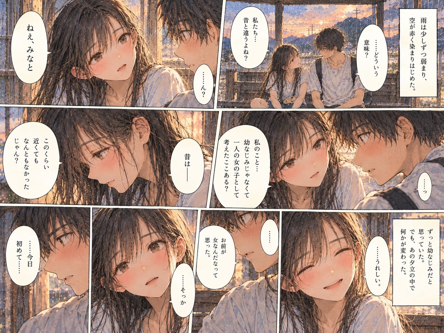 雨宿り、幼なじみが女になった。〜濡れた彼女と二人きりになった夏の夕暮れ〜 サンプル画像5