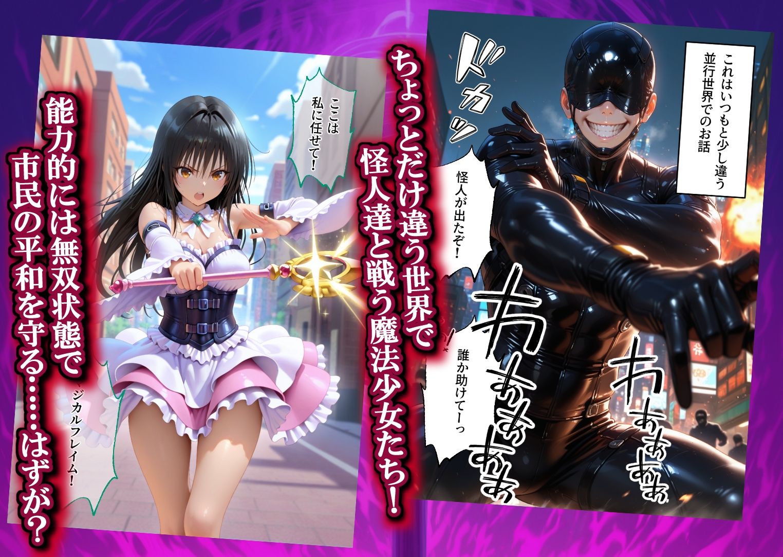 魔法少女 闇落ち 敗北ルートもう戻れない 繰り返される凌●と快楽で嫌なはずなのに…とら〇る編 サンプル画像1
