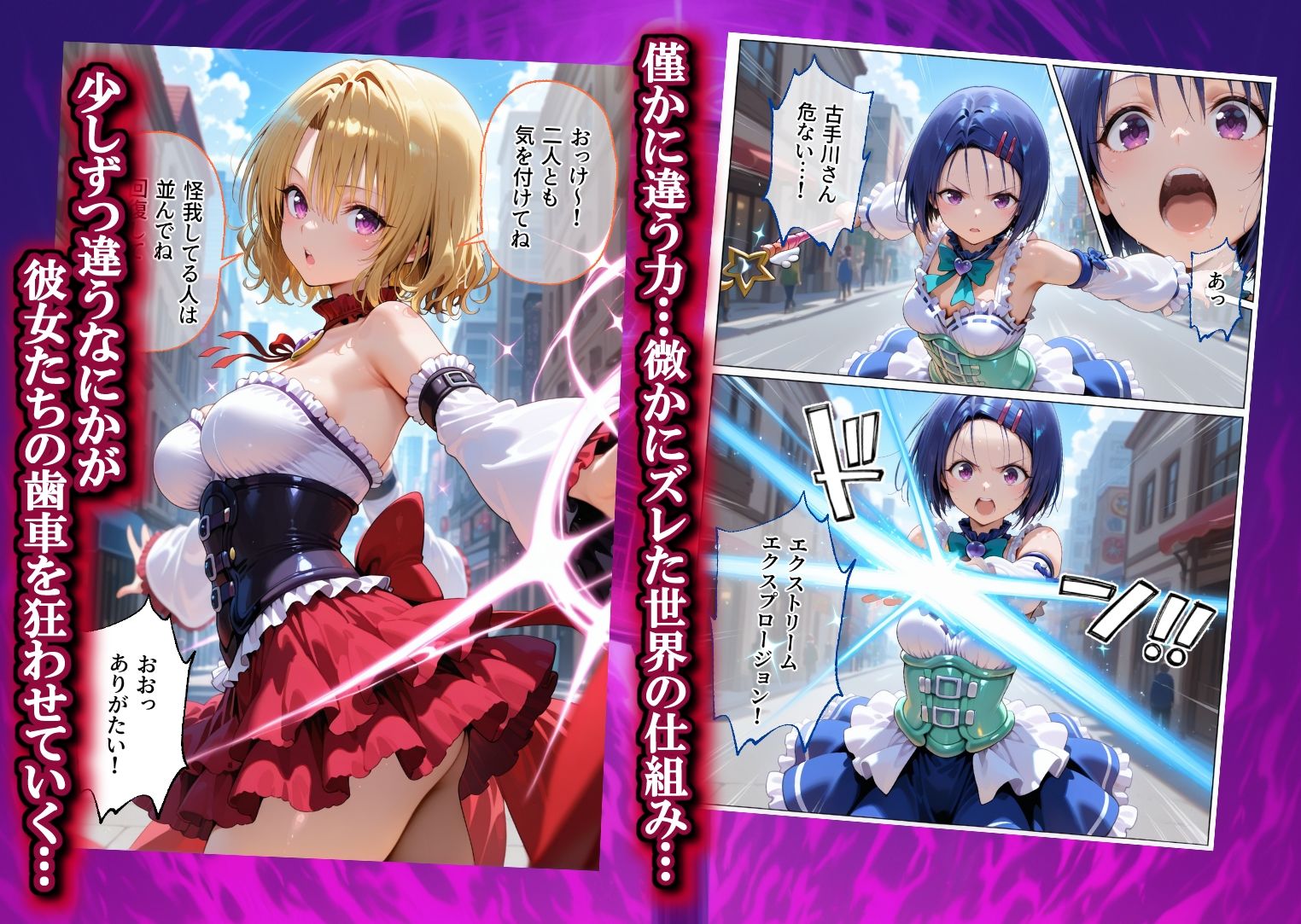 魔法少女 闇落ち 敗北ルートもう戻れない 繰り返される凌●と快楽で嫌なはずなのに…とら〇る編 サンプル画像2