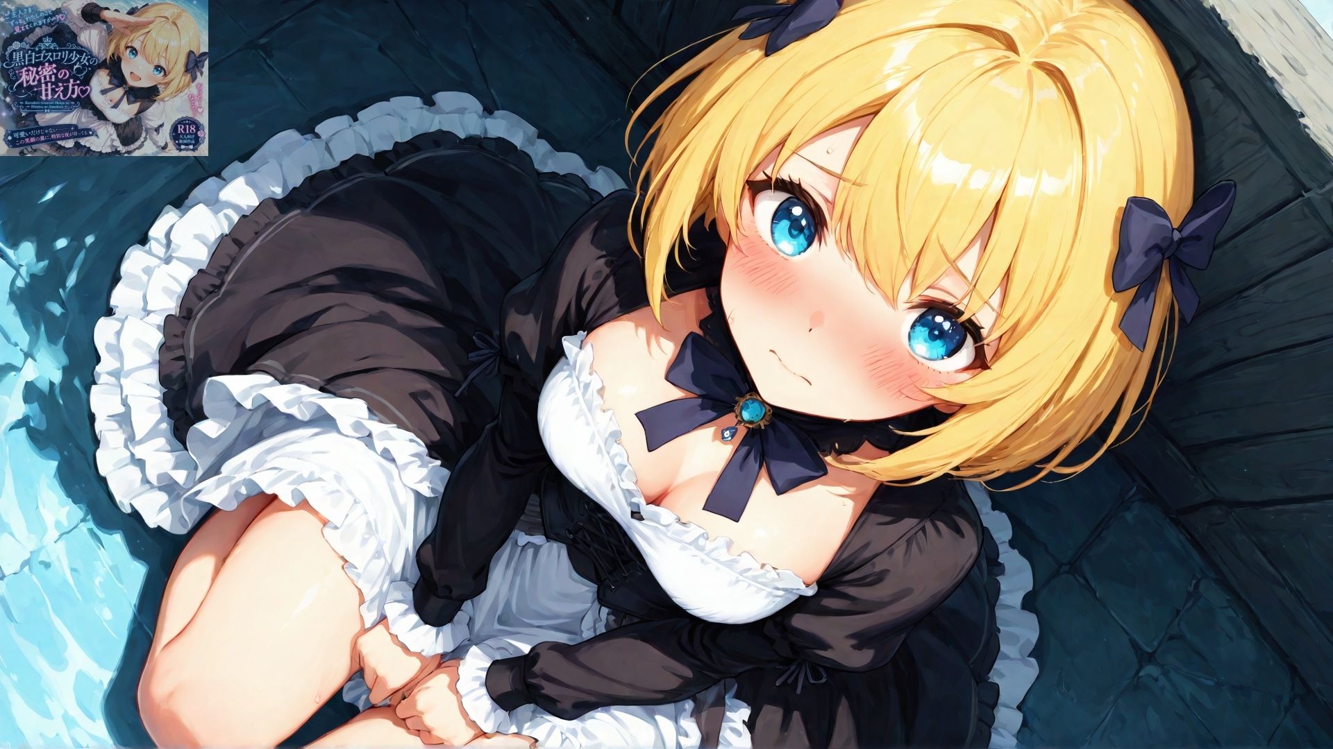 黒白ゴスロリ少女の秘密の甘え方 サンプル画像4